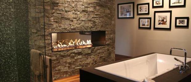 Фото из портфолио Ванная. Биокамин Decoflame. – фотографии дизайна интерьеров на InMyRoom.ru
