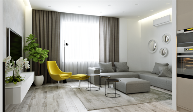 Фото из портфолио Монохромная элегия – фотографии дизайна интерьеров на INMYROOM
