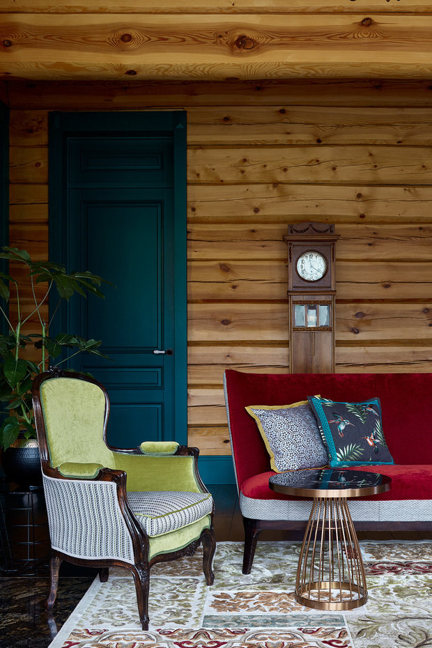 Фотография: Гостиная в стиле Прованс и Кантри, Классический, Дом, Проект недели, Дача, Дом и дача, 4 и больше, Более 90 метров, Наташа Федосеева, Звенигород – фото на INMYROOM