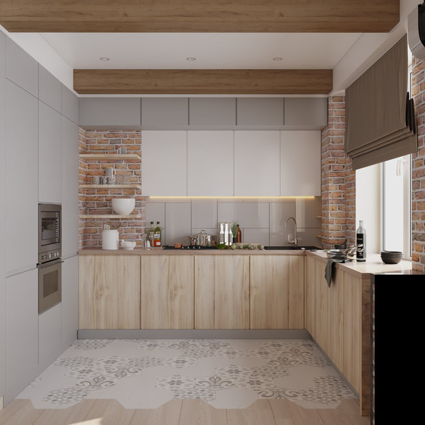 Фото из портфолио Проект 3-х комнатной квартиры в духе лофт – фотографии дизайна интерьеров на INMYROOM