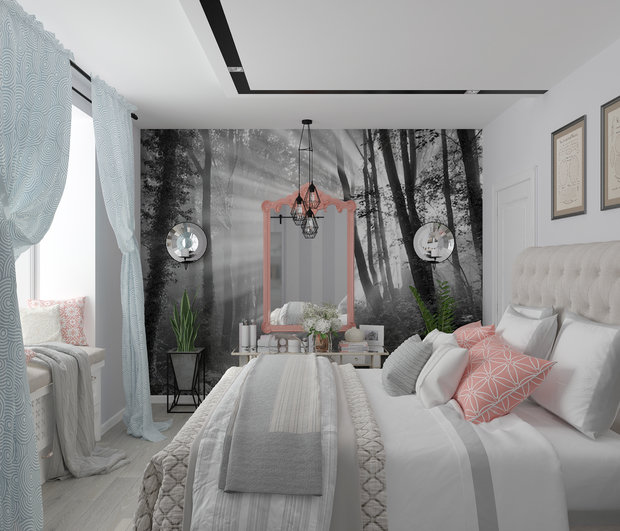 Фото из портфолио Спальня "Le vol de l'air" – фотографии дизайна интерьеров на INMYROOM