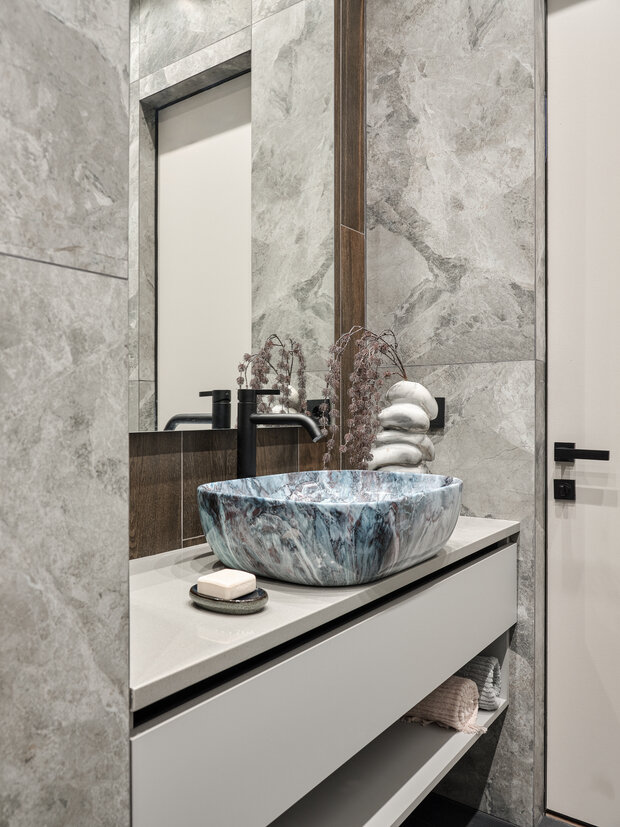 Фотография: Ванная в стиле Современный, Малогабаритная квартира, Квартира, Проект дня, Новая Москва, Монолитный дом, 2 комнаты, 40-60 метров, Руслан Битиев – фото на INMYROOM