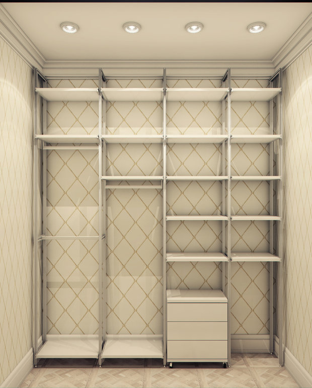 Фотография: Гардеробная в стиле Классический, Эклектика, Прованс и Кантри, Квартира, Проект недели – фото на INMYROOM