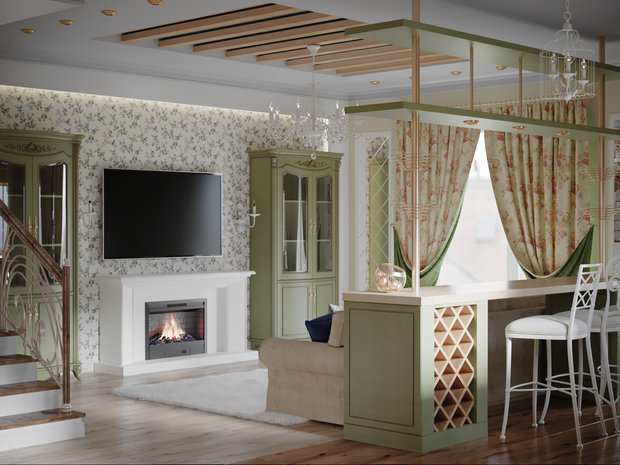 Фото из портфолио Кухня-гостиная в стиле прованс – фотографии дизайна интерьеров на INMYROOM