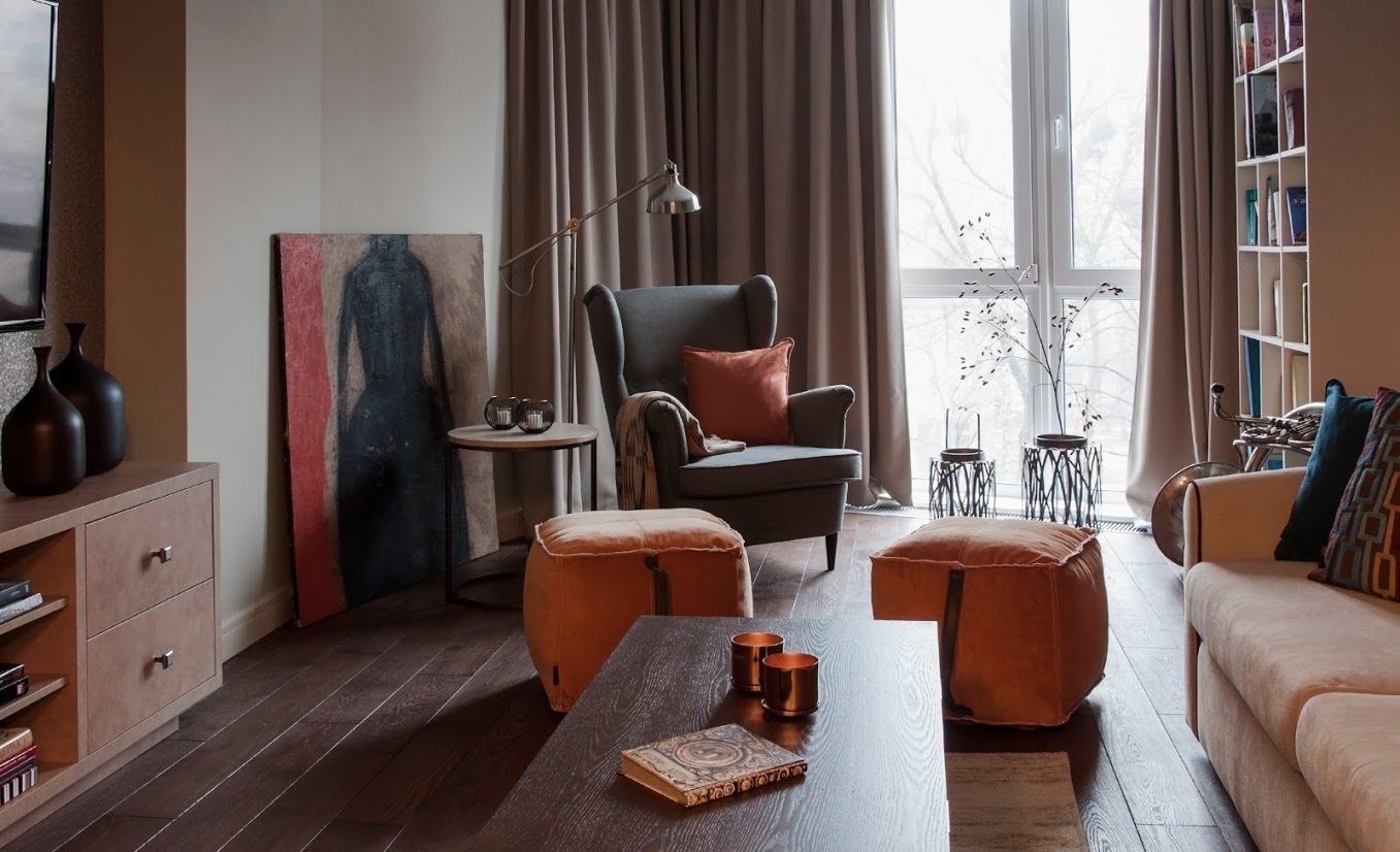 Фотография: Гостиная в стиле Современный, Квартира, Украина, Проект недели, Киев, Монолитный дом, 3 комнаты, Более 90 метров, Яна Молодых – фото на INMYROOM Фотография: Гостиная в стиле Современный, Квартира, Украина, Проект недели, Киев, Монолитный дом, 3 комнаты, Более 90 метров, Яна Молодых – фото на INMYROOM