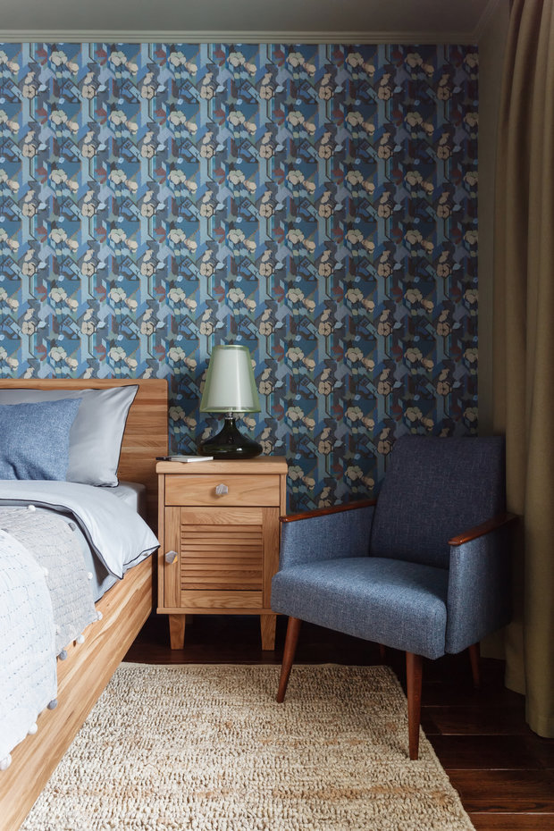 Фотография: Спальня в стиле Современный, Эко, Эклектика, Квартира, Проект недели, Москва, 1 комната, 40-60 метров, Светлана Куксова – фото на INMYROOM