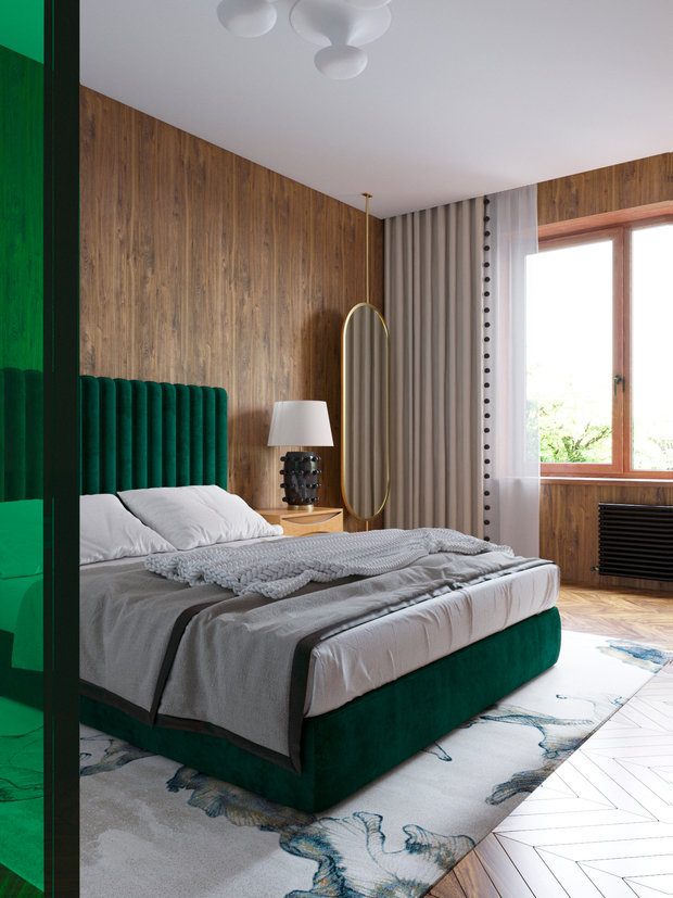 Фотография: Спальня в стиле Современный, Эклектика, Дом, Проект недели, Новая Москва, 4 и больше, Более 90 метров, Мария Глаголева, Glagoleva Design – фото на INMYROOM