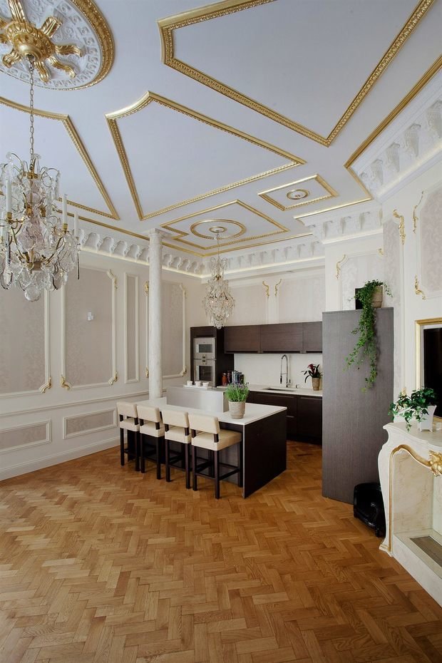 Фото из портфолио Блеск золота и сияние роскоши в интерьере – фотографии дизайна интерьеров на INMYROOM