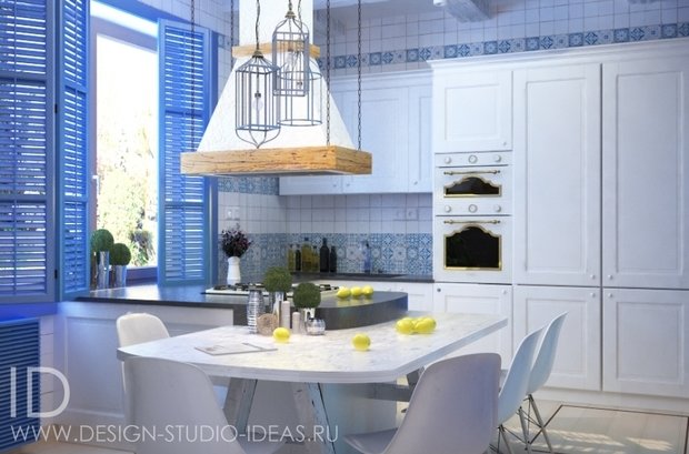 Фото из портфолио ГРЕЧЕСКАЯ СИЕСТА, ЧАСТНЫЙ ДОМ, 140 М² – фотографии дизайна интерьеров на INMYROOM