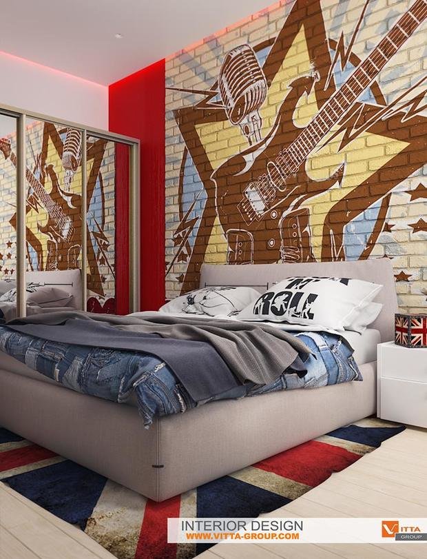 Фото из портфолио Rock style for girl – фотографии дизайна интерьеров на INMYROOM