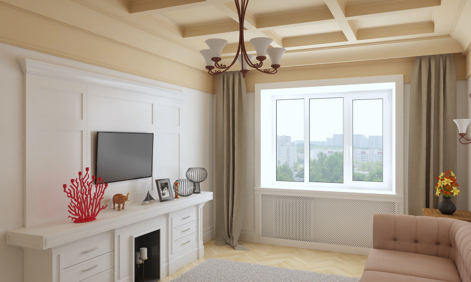 Фото из портфолио Классическая гостиная с фальш камином. – фотографии дизайна интерьеров на INMYROOM Фото из портфолио Классическая гостиная с фальш камином. – фотографии дизайна интерьеров на INMYROOM