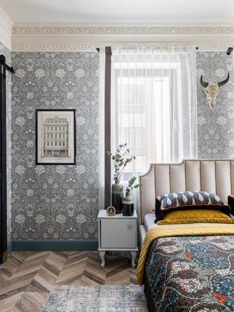 Фотография: Спальня в стиле Классический, Современный, Эклектика, Квартира, Проект дня, 3 комнаты, 60-90 метров, Уфа, Анастасия Стрижова – фото на INMYROOM Фотография: Спальня в стиле Классический, Современный, Эклектика, Квартира, Проект дня, 3 комнаты, 60-90 метров, Уфа, Анастасия Стрижова – фото на INMYROOM