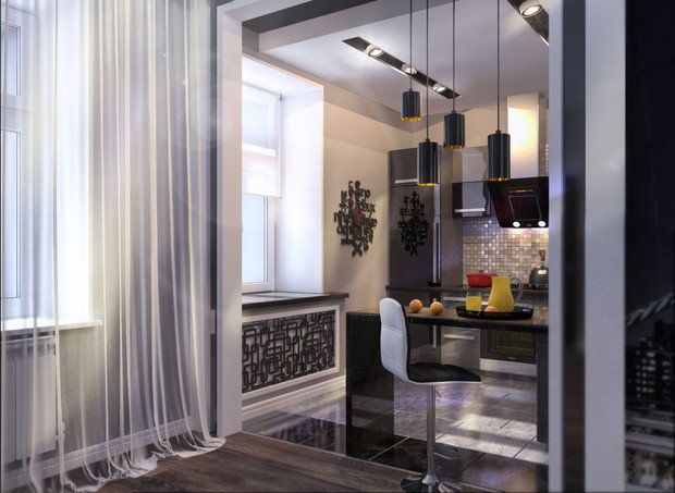 Фотография: Кухня и столовая в стиле Современный, Хай-тек – фото на INMYROOM