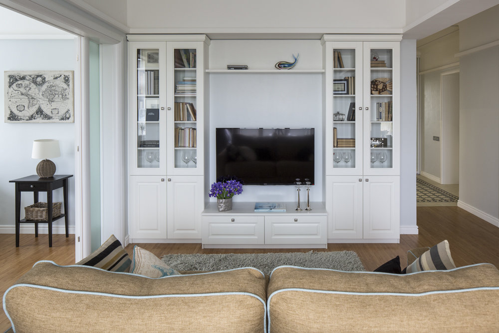 Фотография: Гостиная в стиле Прованс и Кантри, Квартира, Проект недели, Евгений Кулибаба, Эльвира Станкевич, Сталинка, трешка, 3 комнаты, 60-90 метров – фото на INMYROOM