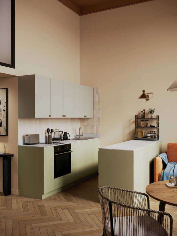 Фотография: Кухня и столовая в стиле Современный, Квартира, Проект дня, Московская область, Ирина Собыленская, 4 и больше, 60-90 метров, эклектичный с элементами этники и современного дизайна – фото на INMYROOM