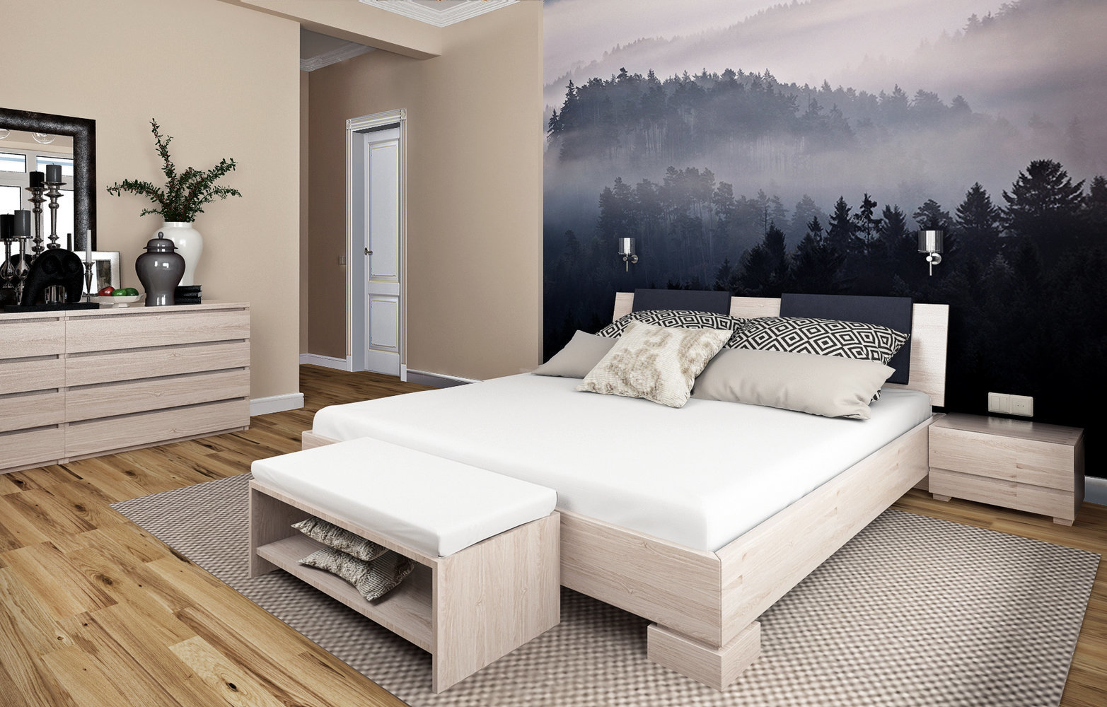 Фотография: Спальня в стиле Современный, Скандинавский, Квартира, Проект недели, Москва, 4 и больше, Более 90 метров, Монолитно-кирпичный, Studio DA, Анна Клековкина, Ирина Паутова – фото на INMYROOM Фотография: Спальня в стиле Современный, Скандинавский, Квартира, Проект недели, Москва, 4 и больше, Более 90 метров, Монолитно-кирпичный, Studio DA, Анна Клековкина, Ирина Паутова – фото на INMYROOM