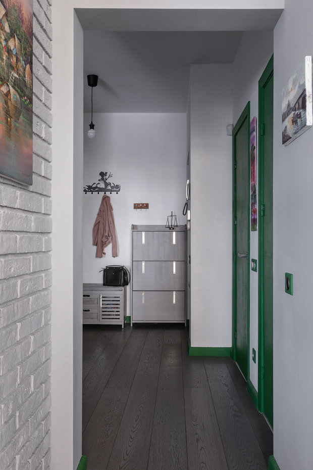 Фотография: Прихожая в стиле Скандинавский, Современный, Квартира, Проект недели, Москва, 3 комнаты, 60-90 метров, Анна Никитина – фото на INMYROOM