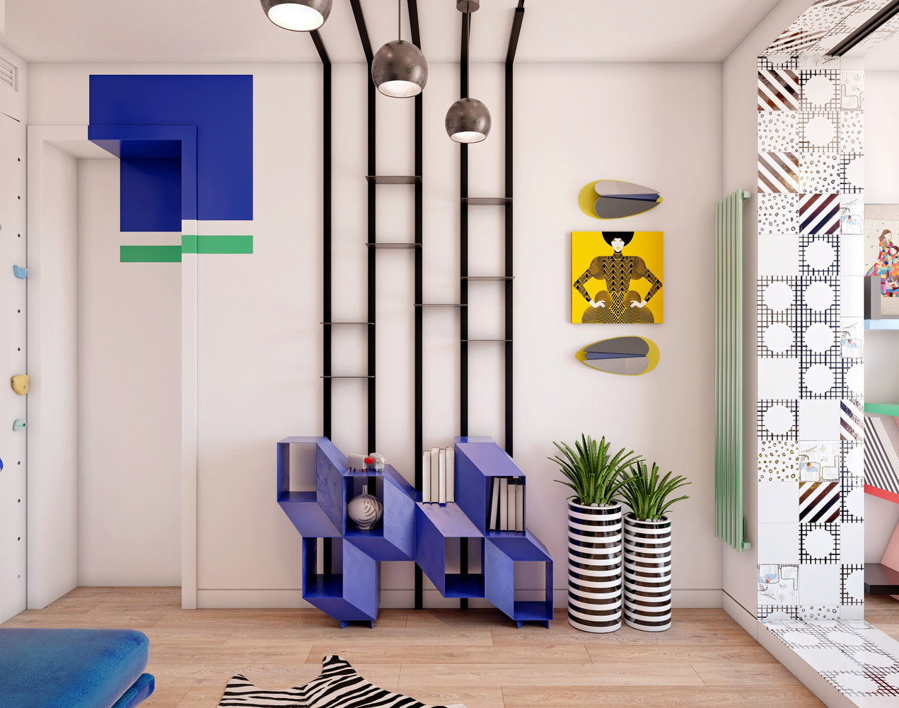 Фотография: Детская в стиле Современный, Эклектика, Квартира, Проект недели, Estima, Монолитный дом, Дарья Василькова, 3 комнаты, 60-90 метров, Art Group – фото на INMYROOM