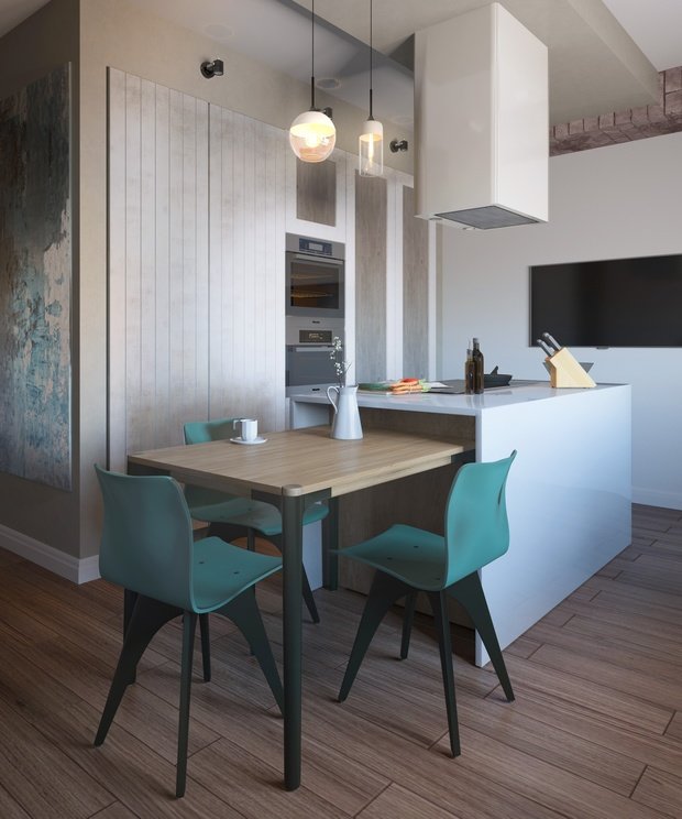 Фото из портфолио Кухня из проекта "Спокойная мечта" – фотографии дизайна интерьеров на INMYROOM