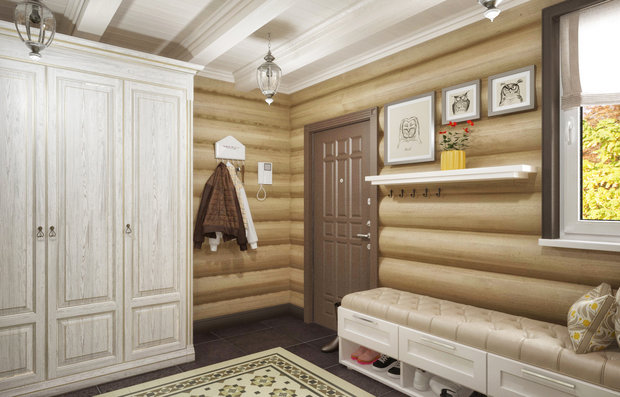 Фотография: Прихожая в стиле Прованс и Кантри, Дом, Проект недели, Дача, Дом и дача, Дмитровский район, Татьяна Безверхая – фото на INMYROOM