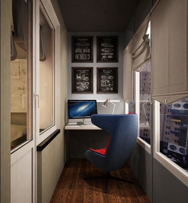 Фотография: Балкон в стиле Современный, Лофт, Скандинавский, Студия, Россия, BOSCH, Минимализм, Проект недели, Москва, Рыжий кот, ИКЕА, Кerama-Мarazzi, Villeroy, Нansgrohe, Loft-Concept, F&B, Metro Blanco, Cosvik, Анисия Клементьева, Koshka Interiors – фото на INMYROOM