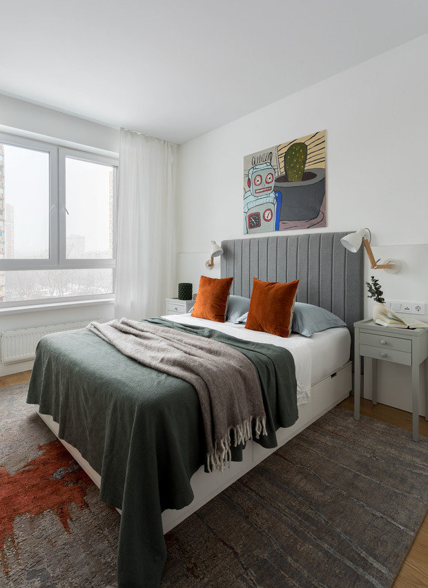 Все стены под покраску, в зависимости от помещения использовалось три вида краски Tikkurila Perfecto, LUJA7 и Euro Power 7. 