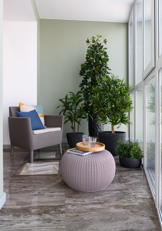 Фотография: Балкон в стиле Современный, Квартира, Проект недели, Новосибирск, 2 комнаты, 60-90 метров, Kutenkovs project, Ирина Кутенкова – фото на INMYROOM