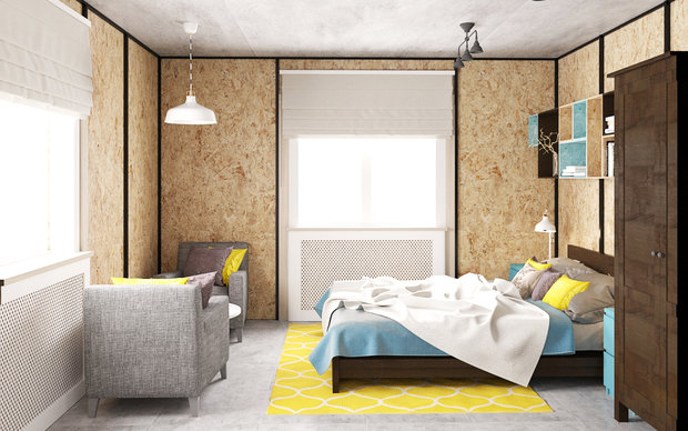 Фото из портфолио Интерьер из плит OSB – фотографии дизайна интерьеров на INMYROOM