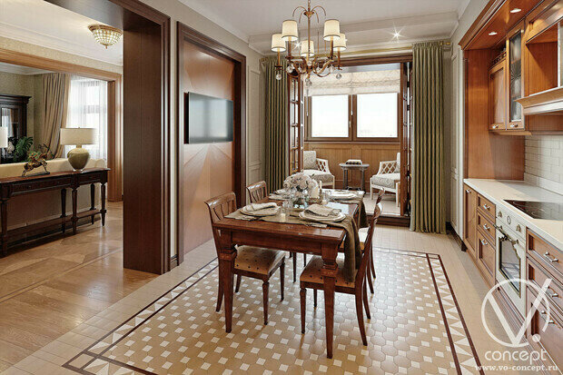 Фото из портфолио ЖК Донской Олимп. 129 м.кв. – фотографии дизайна интерьеров на INMYROOM