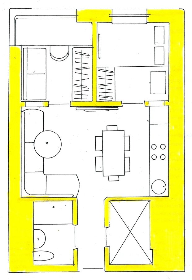 Фото из портфолио Мои перепланировки – фотографии дизайна интерьеров на INMYROOM