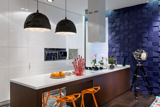 Фотография: Кухня и столовая в стиле Лофт, Современный, Малогабаритная квартира, Квартира, Дома и квартиры, Перепланировка – фото на INMYROOM