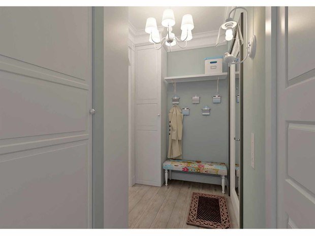 Фото из портфолио "Солнце и небо". Проект квартиры 78 кв.м. – фотографии дизайна интерьеров на INMYROOM