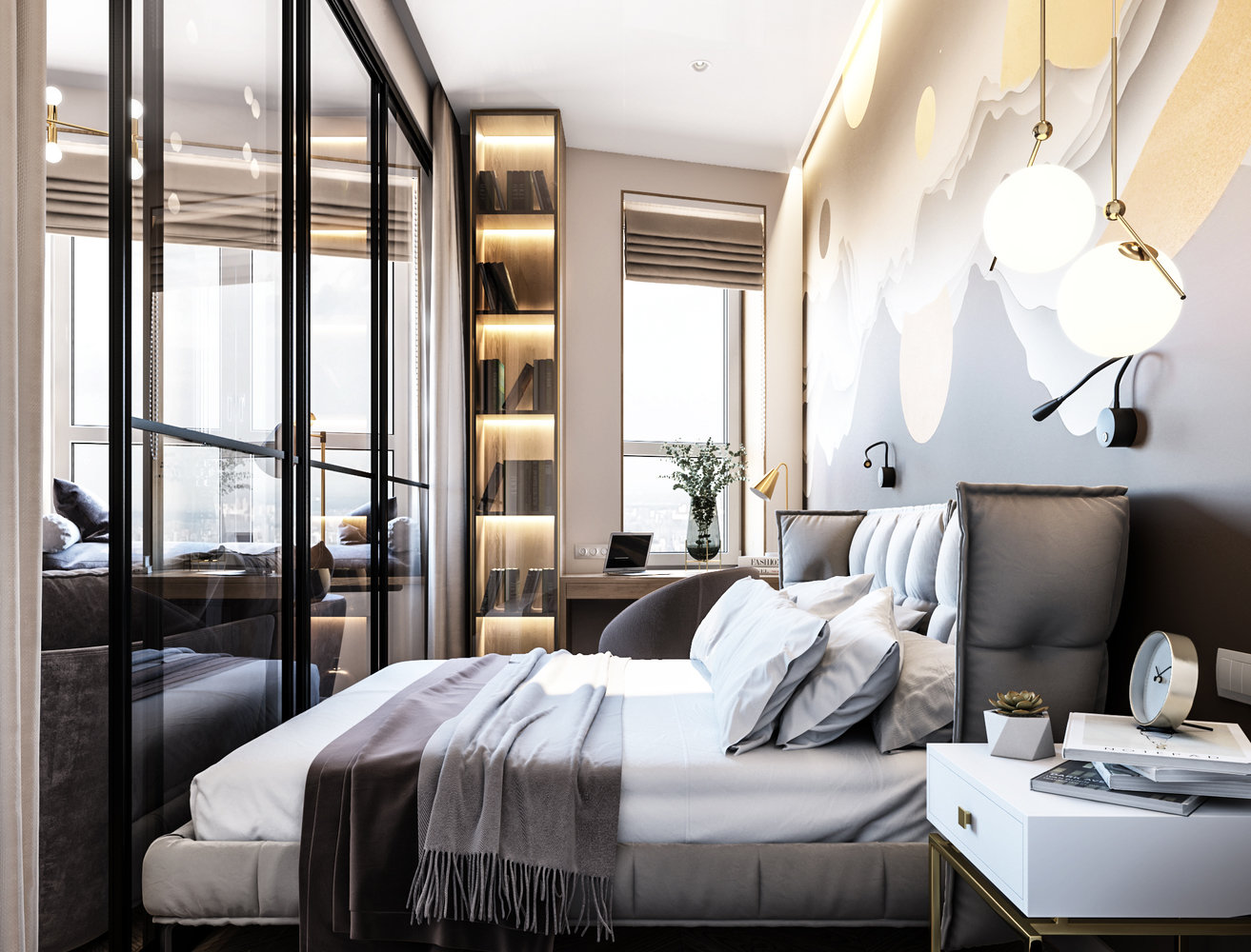 Фотография: Спальня в стиле Современный, Малогабаритная квартира, Квартира, Студия, Проект недели, Москва, Монолитный дом, до 40 метров, ЖК «Сердце Столицы», Галина Акчурина – фото на INMYROOM Фотография: Спальня в стиле Современный, Малогабаритная квартира, Квартира, Студия, Проект недели, Москва, Монолитный дом, до 40 метров, ЖК «Сердце Столицы», Галина Акчурина – фото на INMYROOM