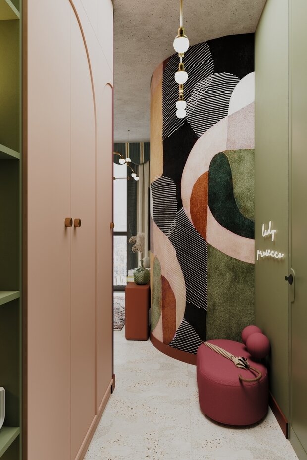Фотография: Прихожая в стиле Современный, Эклектика, Малогабаритная квартира, Квартира, Проект дня, Москва, Монолитный дом, 2 комнаты, до 40 метров, terracotta.buro, Илона Рафикова – фото на INMYROOM