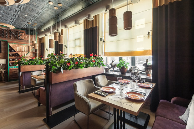 Фото из портфолио Дизайн интерьера ресторана «MEAT & WINE» – фотографии дизайна интерьеров на INMYROOM