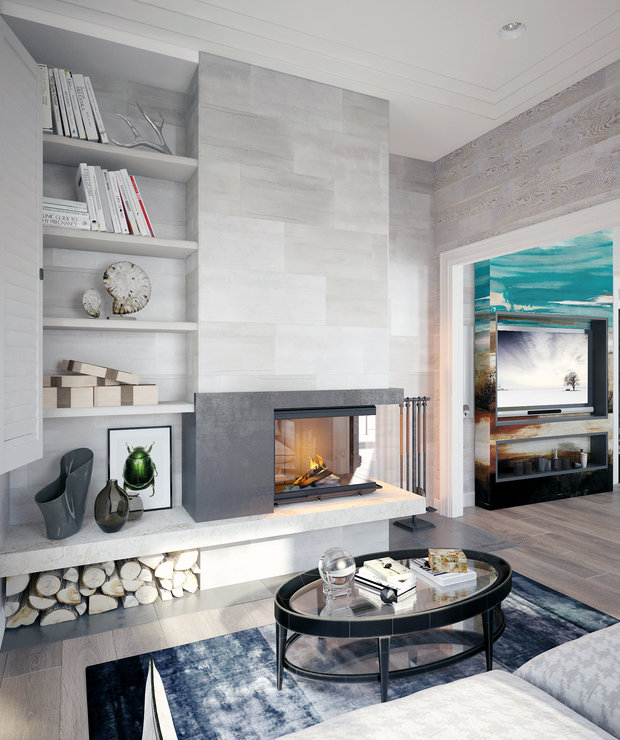 Фото из портфолио дчастный дом в пос.Хатежино (120 м2) – фотографии дизайна интерьеров на INMYROOM