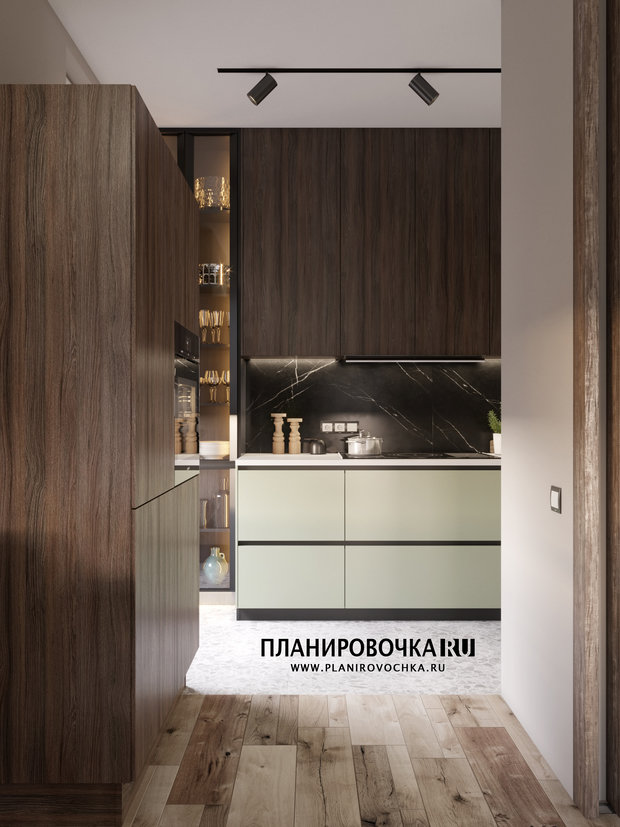 Фото из портфолио ЖК "Вандер Парк", Кухня 7,9 м2 – фотографии дизайна интерьеров на INMYROOM