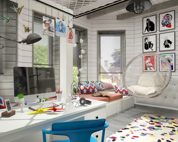 Фото из портфолио Комната девочки, немного аниме – фотографии дизайна интерьеров на INMYROOM