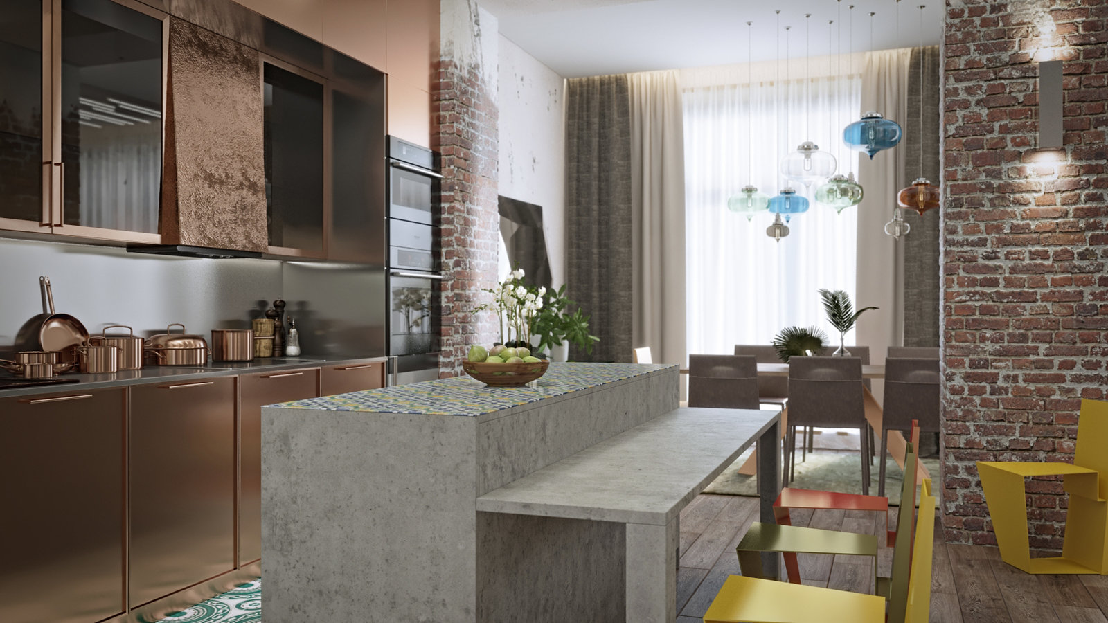 Фотография: Кухня и столовая в стиле Лофт, Эклектика, Проект недели, Подмосковье, Таунхаус, Дарья Василькова – фото на INMYROOM Фотография: Кухня и столовая в стиле Лофт, Эклектика, Проект недели, Подмосковье, Таунхаус, Дарья Василькова – фото на INMYROOM