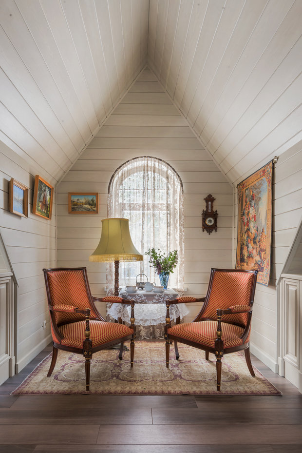 Фотография: Кабинет в стиле Прованс и Кантри, Дом, Проект недели, Дом и дача, Московская область, 4 и больше, Более 90 метров, Абрамцево, Анна Насонова – фото на INMYROOM