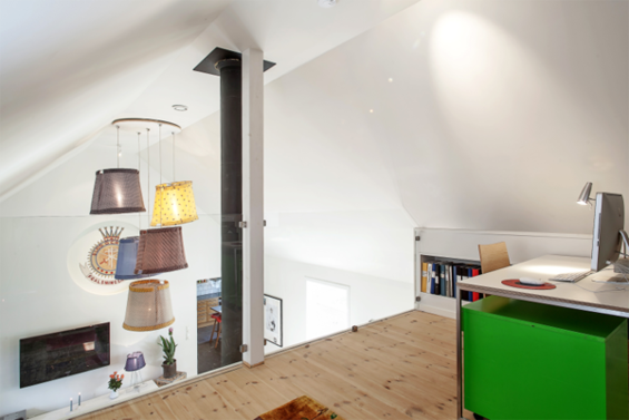 Фотография: Кабинет в стиле Скандинавский, Дом, Цвет в интерьере, Дома и квартиры, Белый – фото на INMYROOM