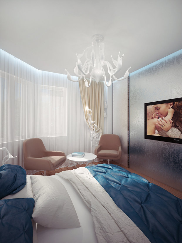 Фото из портфолио Спальня Питер 2 – фотографии дизайна интерьеров на INMYROOM