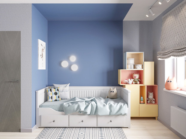 Фото из портфолио В оттенках синего – фотографии дизайна интерьеров на INMYROOM