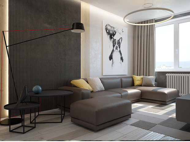 Фото из портфолио квартира в мягком современном стиле  – фотографии дизайна интерьеров на INMYROOM