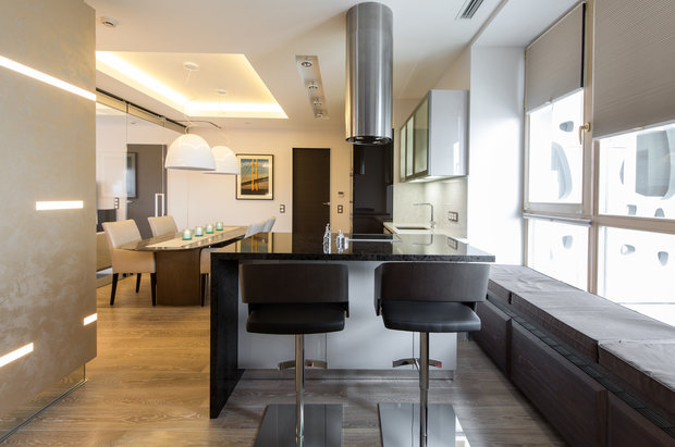 Фото из портфолио Men's apartment – фотографии дизайна интерьеров на INMYROOM
