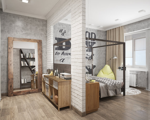 Фото из портфолио Женский лофт – фотографии дизайна интерьеров на INMYROOM