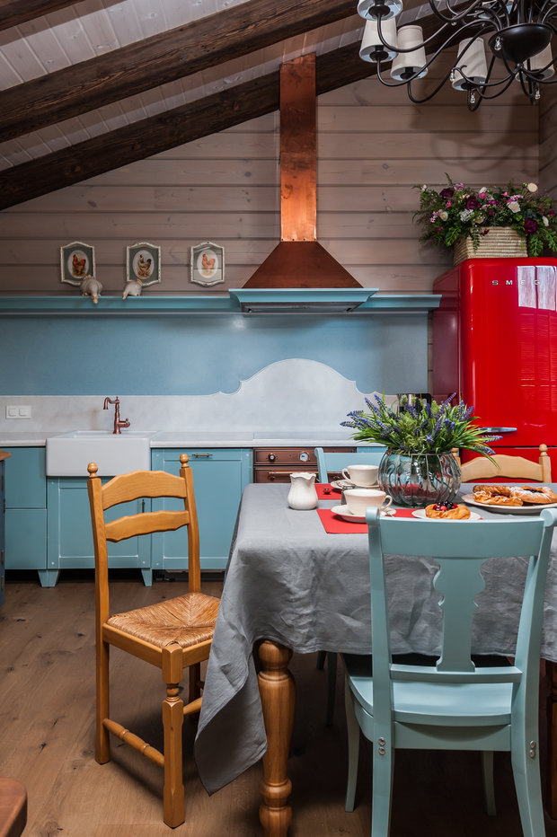 Фотография: Кухня и столовая в стиле Прованс и Кантри, Дом, Проект недели, Дом и дача, Челябинск, 3 комнаты, Более 90 метров, Марина Кутепова – фото на INMYROOM