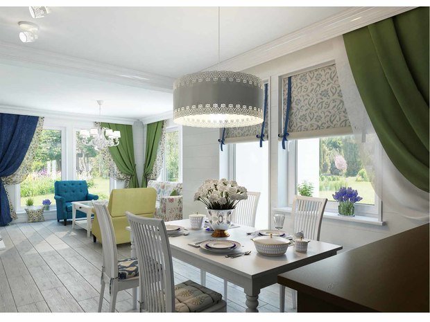 Фото из портфолио "Дом с видом на счастье". Проект дома 120 кв.м.  – фотографии дизайна интерьеров на INMYROOM