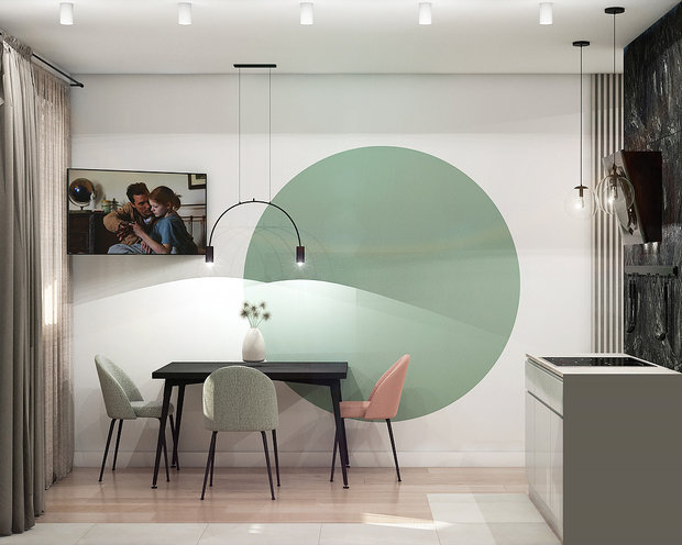 Фото из портфолио 6. Green circle. – фотографии дизайна интерьеров на INMYROOM