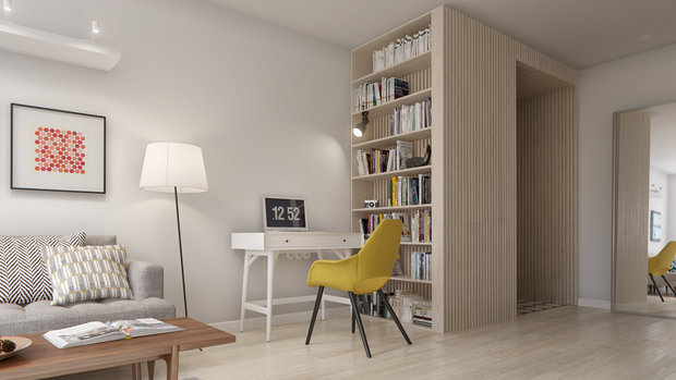 Фотография: Кабинет в стиле Скандинавский, Современный – фото на INMYROOM